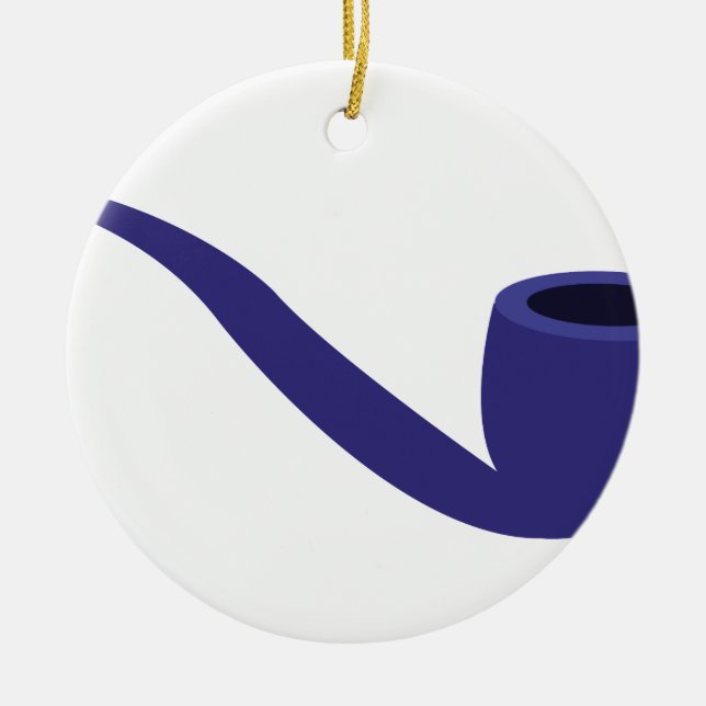 Smoke Pipe Ceramic Tree Decoration (Front)