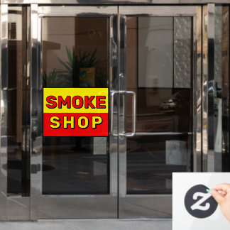 Smoke Shop Red Yellow Black Advert