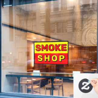 Smoke Shop Red Yellow Black Advert