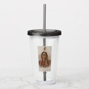 Smoke Signals: Lakota Indian Chief Sitting Bull Acrylic Tumbler