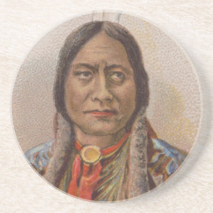 Smoke Signals: Lakota Indian Chief Sitting Bull Coaster