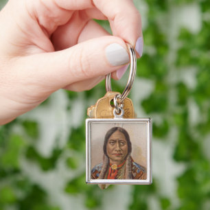 Smoke Signals: Lakota Indian Chief Sitting Bull Key Ring