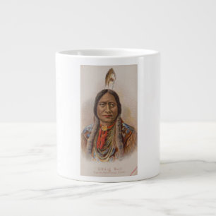 Smoke Signals: Lakota Indian Chief Sitting Bull Large Coffee Mug