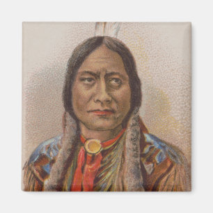 Smoke Signals: Lakota Indian Chief Sitting Bull Magnet