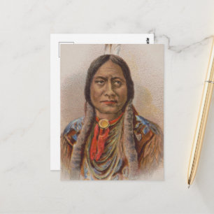 Smoke Signals: Lakota Indian Chief Sitting Bull Postcard
