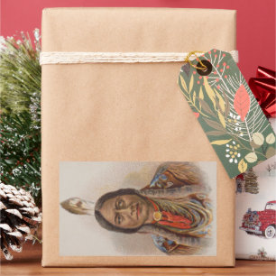 Smoke Signals: Lakota Indian Chief Sitting Bull Rectangular Sticker