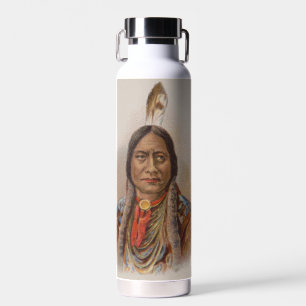 Smoke Signals: Lakota Indian Chief Sitting Bull Water Bottle