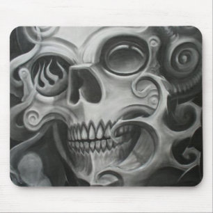 Smoke Skull Mouse Pad
