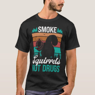 Smoke Squirrel Hunter  Squirrel Removal Technician T-Shirt