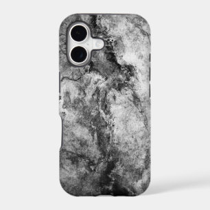 Smoke Streaked Black White marble stone finish