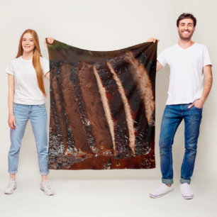 Smoked Brisket Fleece Blanket