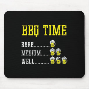 Smoked Meat Funny Bbq Chef Beer Drinking Gift Barb Mouse Pad
