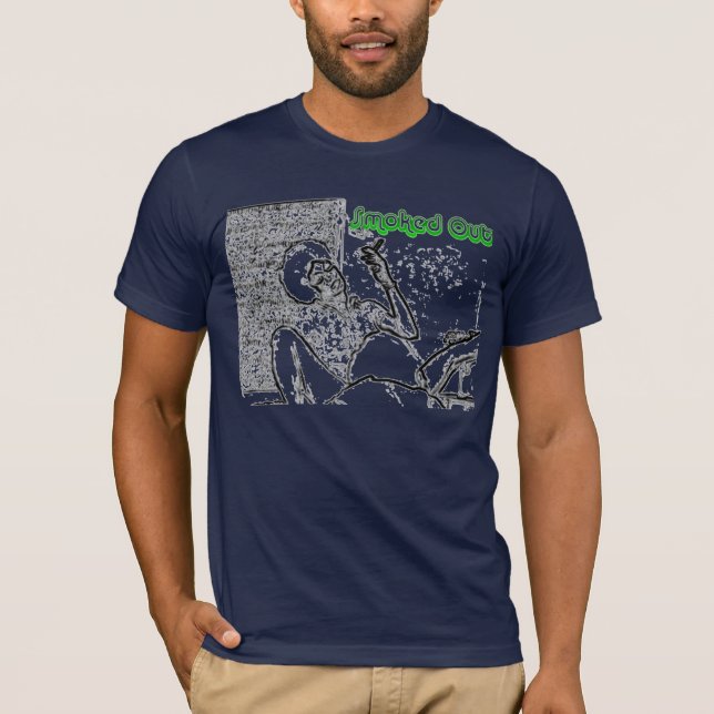 Smoked Out Navy Tee (Front)