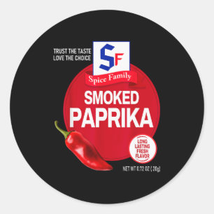 Smoked Paprika Halloween Sce Costume Group Matchin Classic Round Sticker