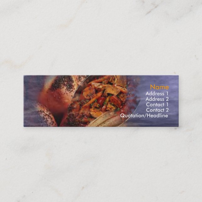 Smoked Sausage Business Card (Front)
