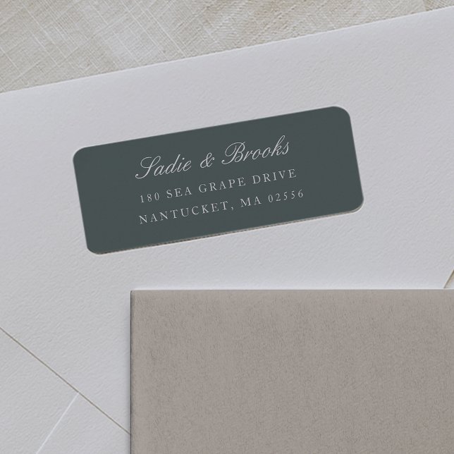 Smoked Spruce | Classic Script Return Address (Creator Uploaded)