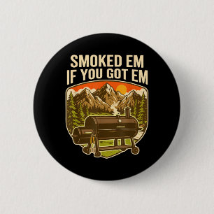 Smoked Up Retro Badge Emblem Grilling Smoker