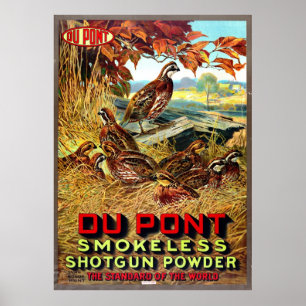 Smokeless Shotgun Powder Ad 1913 Poster