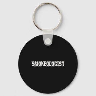 Smokeologist Funny Grilling Pitmaster Bbq Key Ring