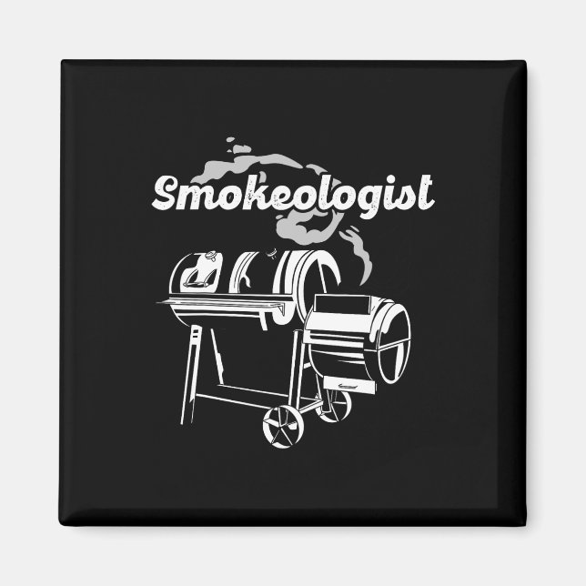 Smokeologist - Pitmaster Bbq Smoker Grilling  Magnet (Front)