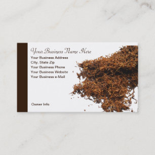 Smoker's Tobacco Theme Professional Business Card