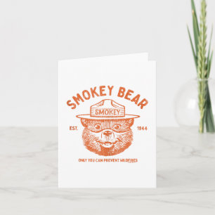 Smokey Bear Vintage Logo Distressed Orange Tank To Card