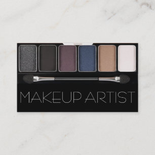 Smokey Eyeshadow Palette MakeUp Artist Cosmetics Business Card