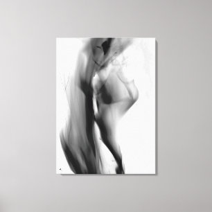 Smokey flames canvas print