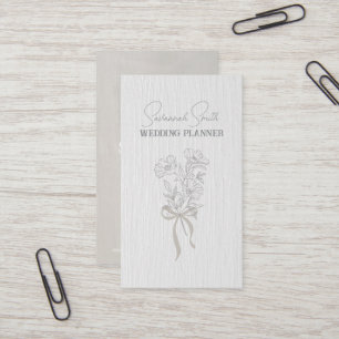 smokey floral business card