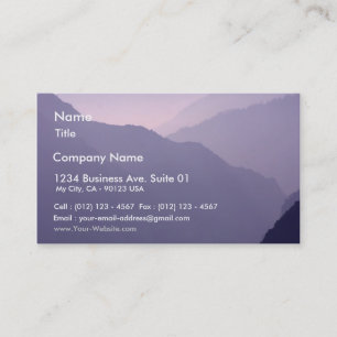 Smokey Mountains Haze Business Card