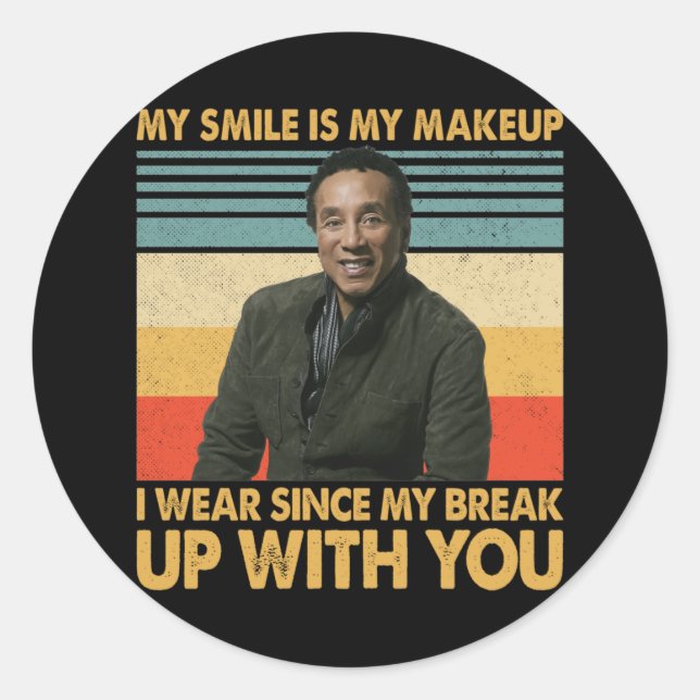 Smokey Robinson Quotes - Once you're a Motown arti Classic Round Sticker (Front)