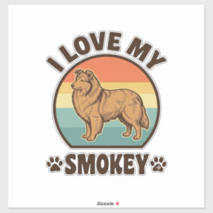 Smokey Sheltie Dog Vintage Sunset Shirt Design_1