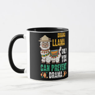 Smokey the Llama Only You Can Prevent Drama Mug
