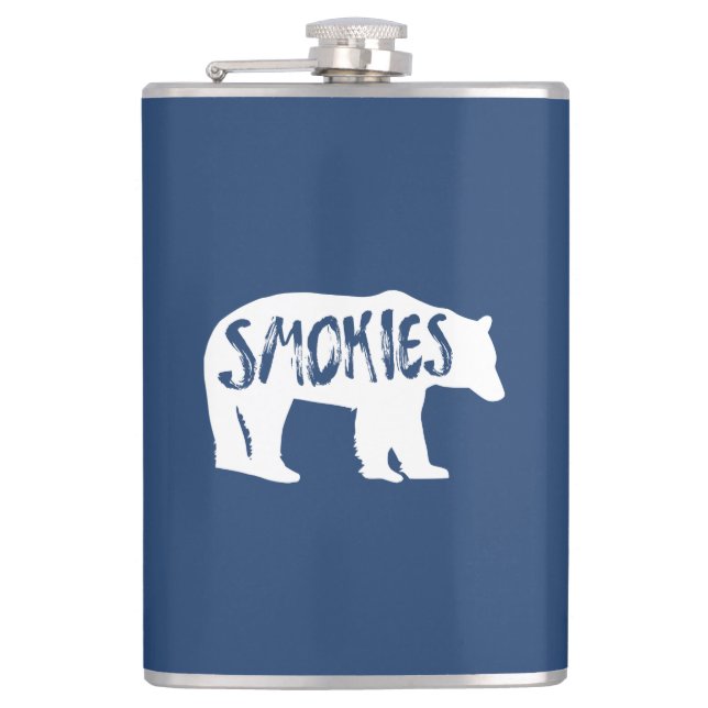 Smokies Bear Hip Flask (Front)