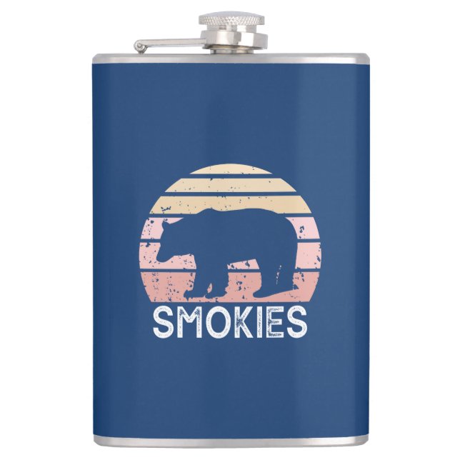 Smokies Bear Hip Flask (Front)