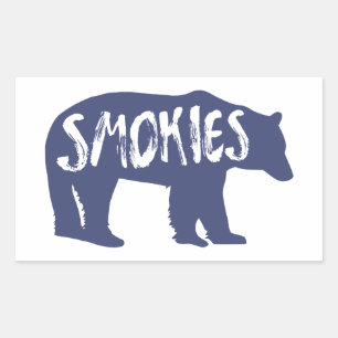 Smokies Bear Rectangular Sticker