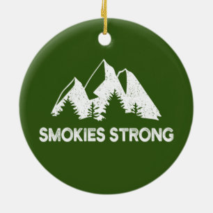 Smokies Strong Ceramic Tree Decoration