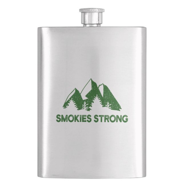 Smokies Strong Hip Flask (Front)