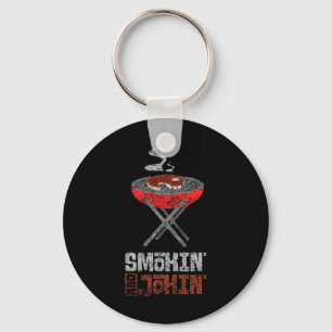 Smokin' And Jokin' Grill Meat Rbecue Grilling Bbq  Key Ring