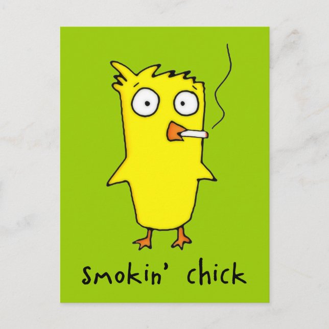 Smokin’ Chick Postcard (Front)