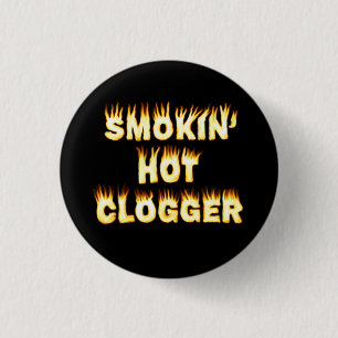 Smokin' Hot Clogger Dance Small 3 Cm Round Badge