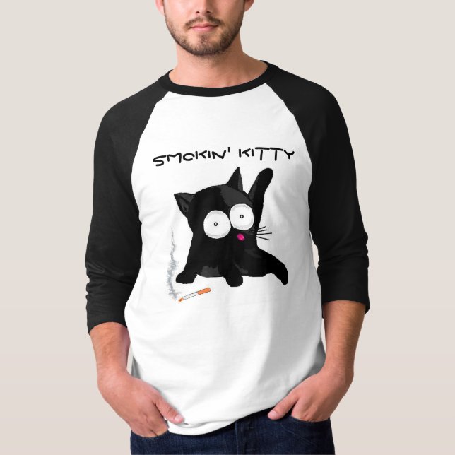 Smokin' Kitty T-Shirt (Front)