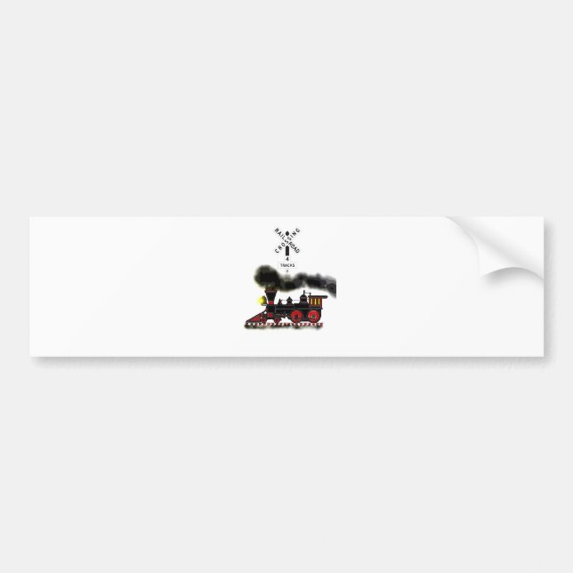 Smokin Locomotive Bumper Sticker (Front)