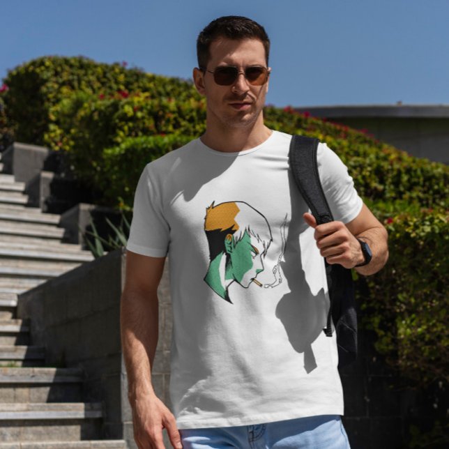 Smoking Anime Boy   T-Shirt (Creator Uploaded)