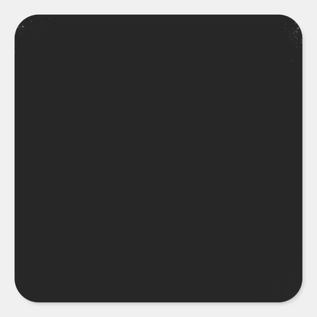 smoking  black square sticker (Front)