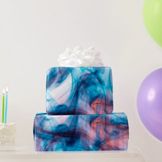 Smoking Blue  Colour Wrapping Paper
