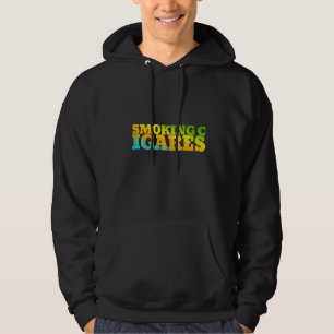 Smoking Cigares Designed With Nature Colours Hoodie