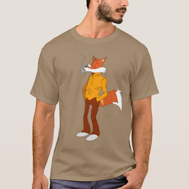 Smoking Fox T-Shirt (Front)