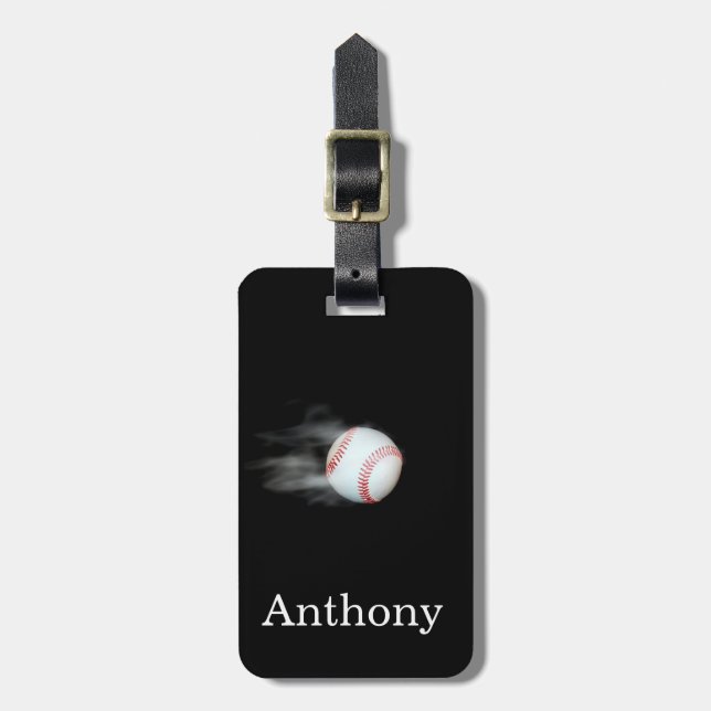 Smoking Hot Baseball Luggage Tag (Front Vertical)