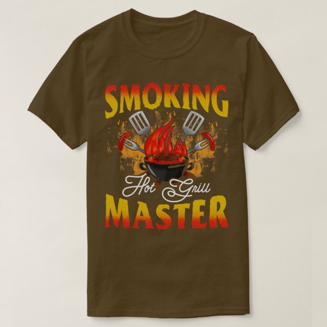 Smoking Hot Grill Master T-Shirt (Design Front)
